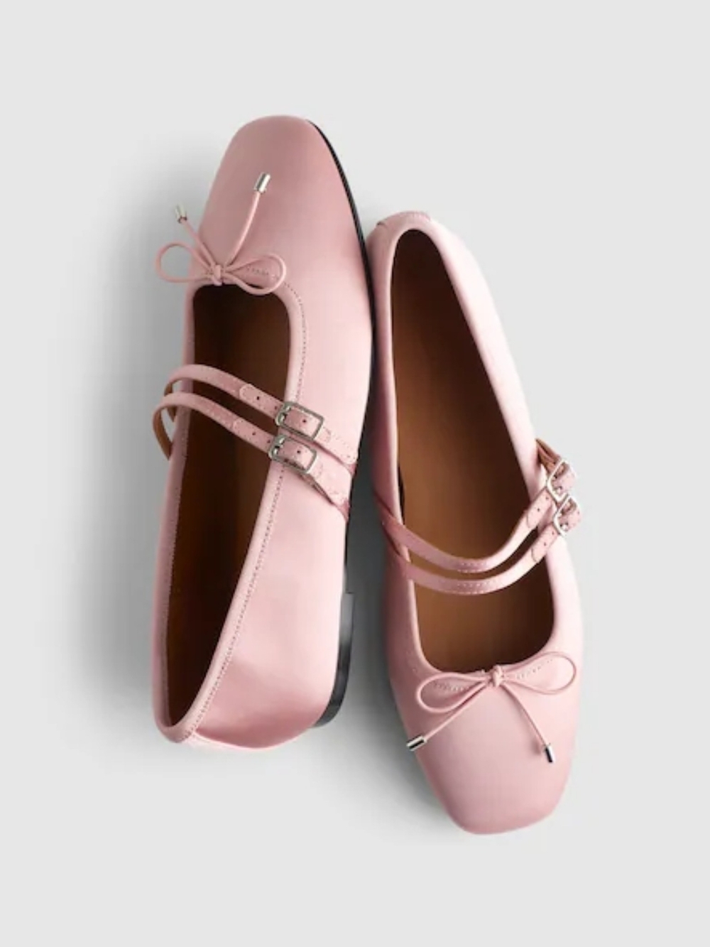 New! Madewell The Greta Double-Strap Ballet Flat in Wisteria Dove 9
